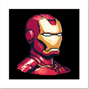Pixel Ironman Iron Man Retro San Posters and Art